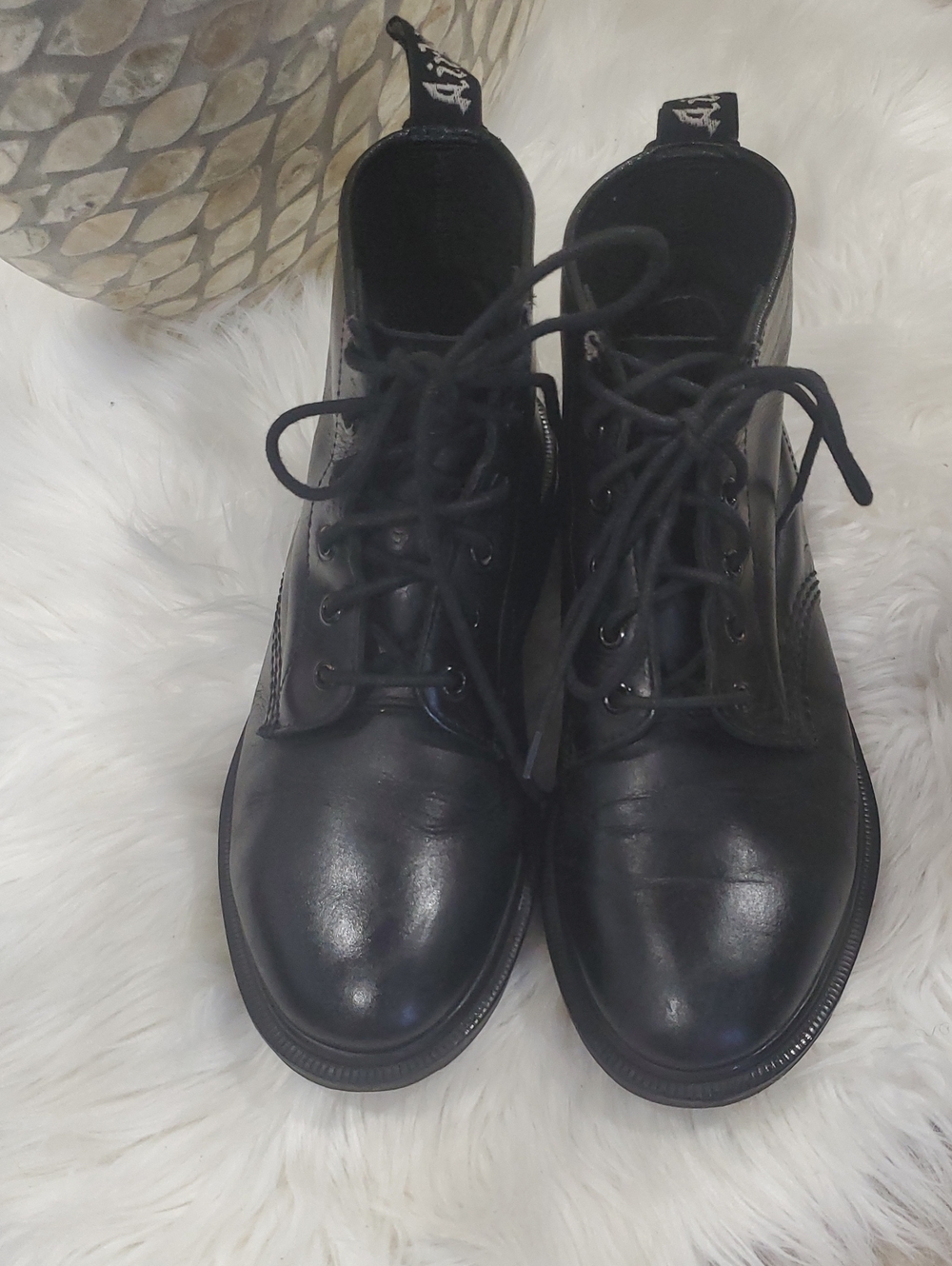 Dr. Martens Black Leather Chukka Boots - Lace-Up